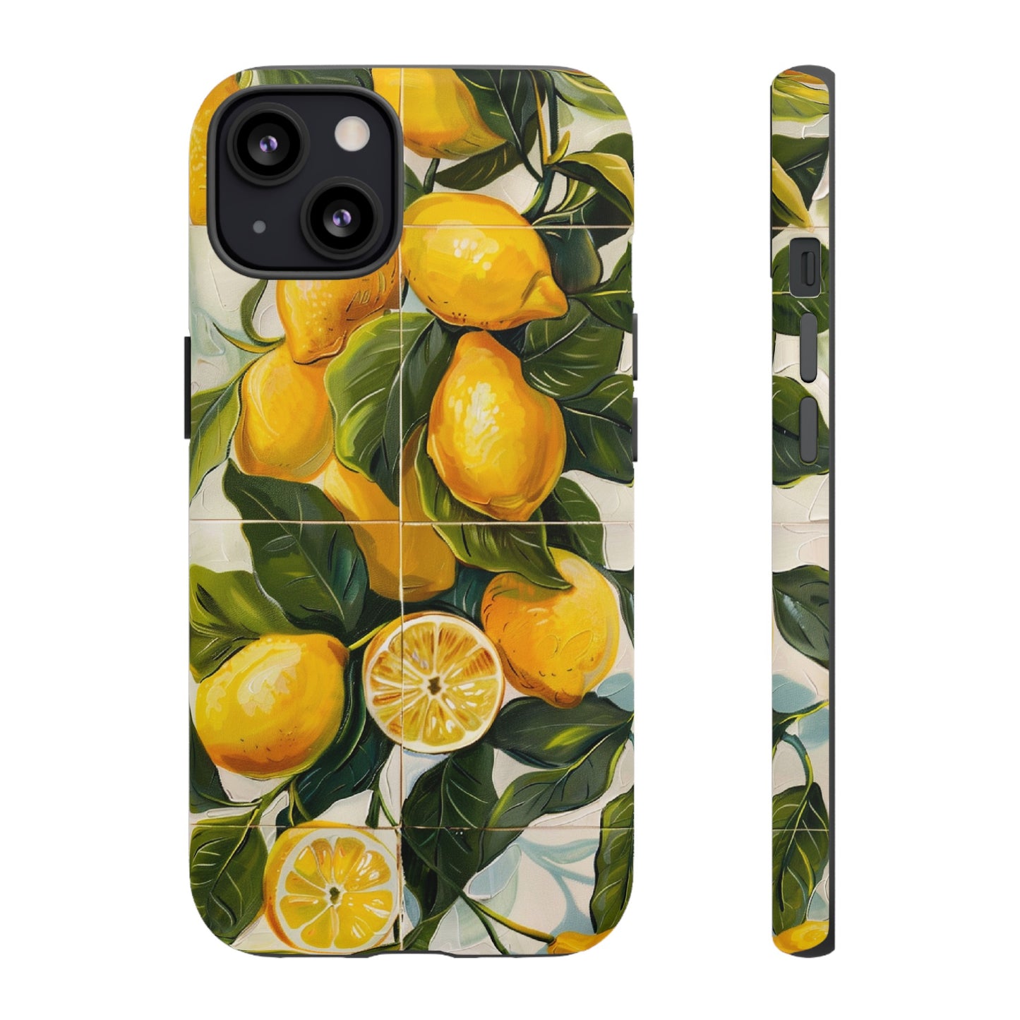 Mediterranean Lemon Italian Tile iPhone 14 Case