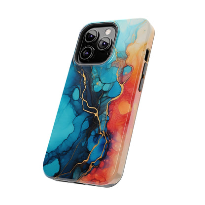 Marbled Watercolor iPhone Case | Embrace the Mesmerizing Multicolor Art