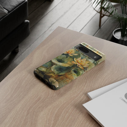 Zen Lotus Watercolor Painting iPhone 15 Case