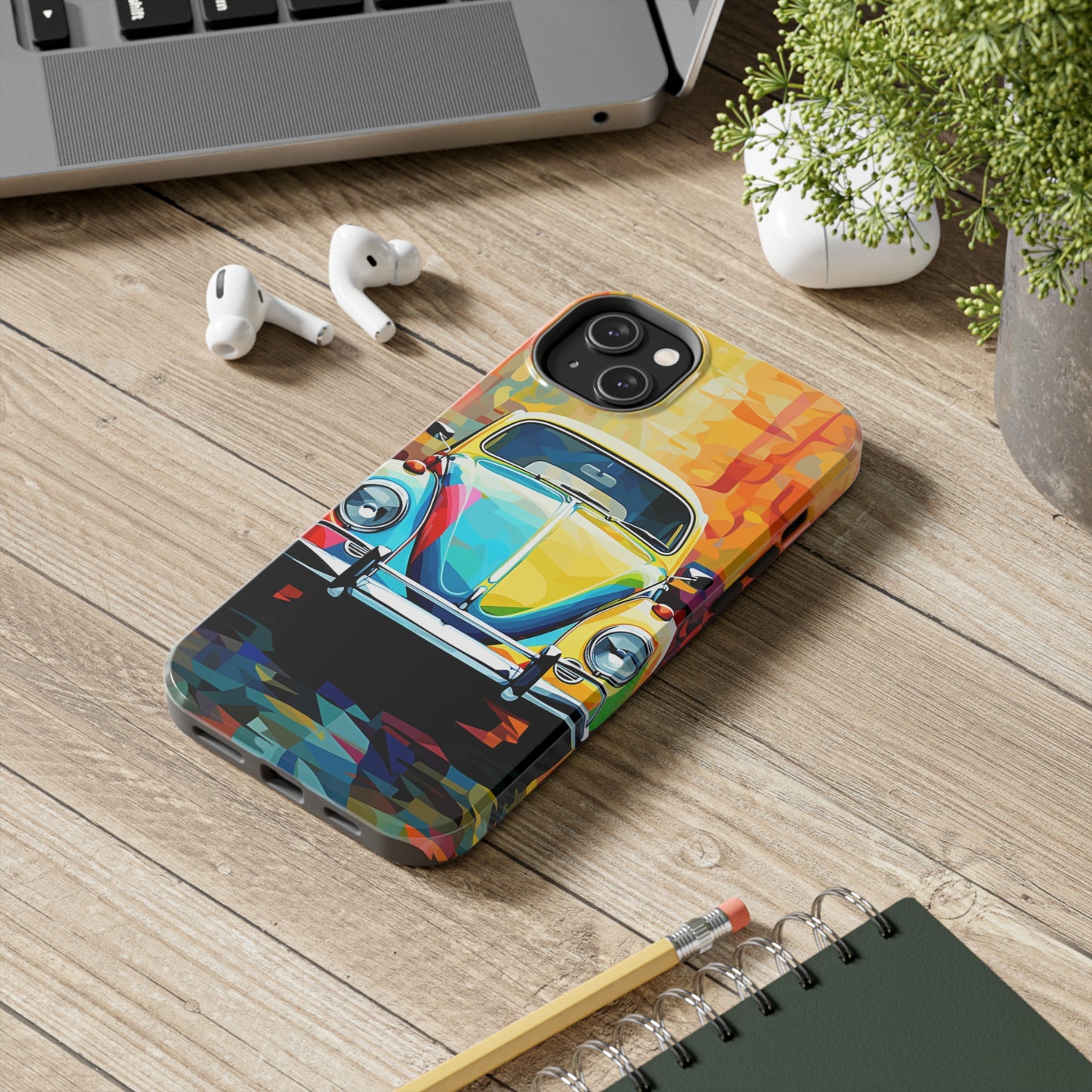 VW Bug Phone Case Retro iPhone Tough Case – Volkswagen beetle iPhone case