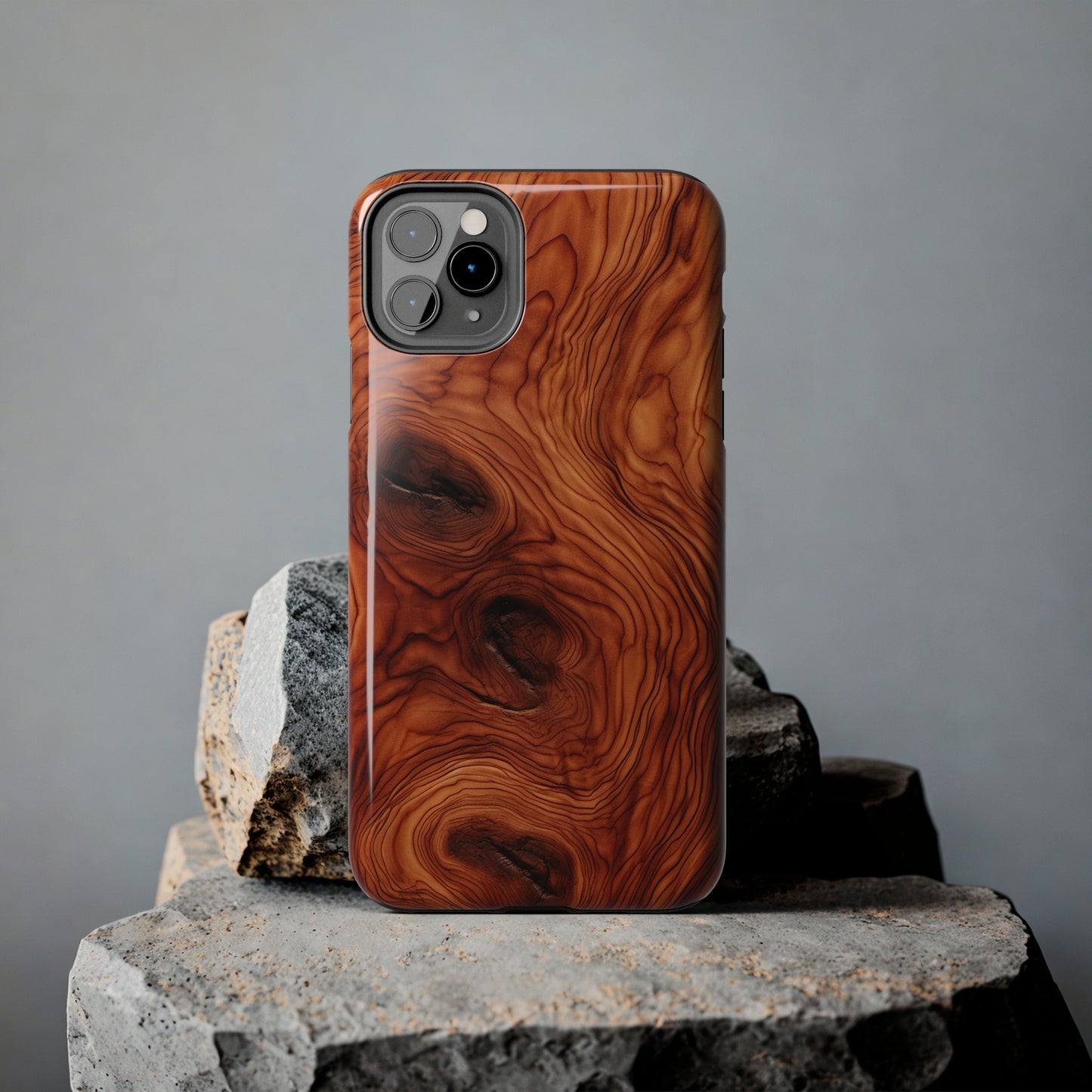 Elegant Timber: Faux Oak Wood Pattern | Dazzling Nature-Inspired iPhone Case