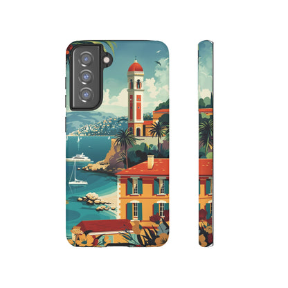 Midcentury French Riviera Landscape Painting Phone Case