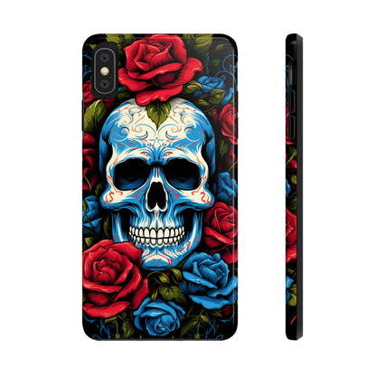 Skull and Roses iPhone Case | Edgy Elegance and Timeless Beauty