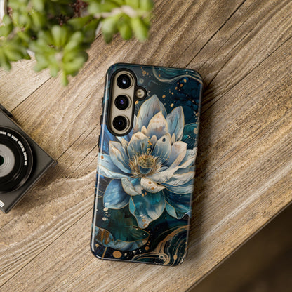 Zen Stained Glass Lotus Floral Design Phone Case