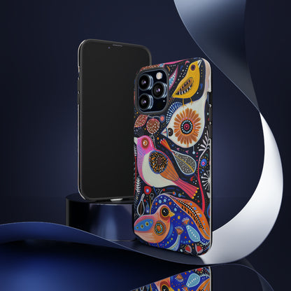 Mexican Style Bird Painting Phone Case