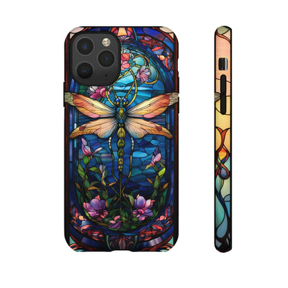 Art Nouveau Stained Glass Dragonfly Phone Case