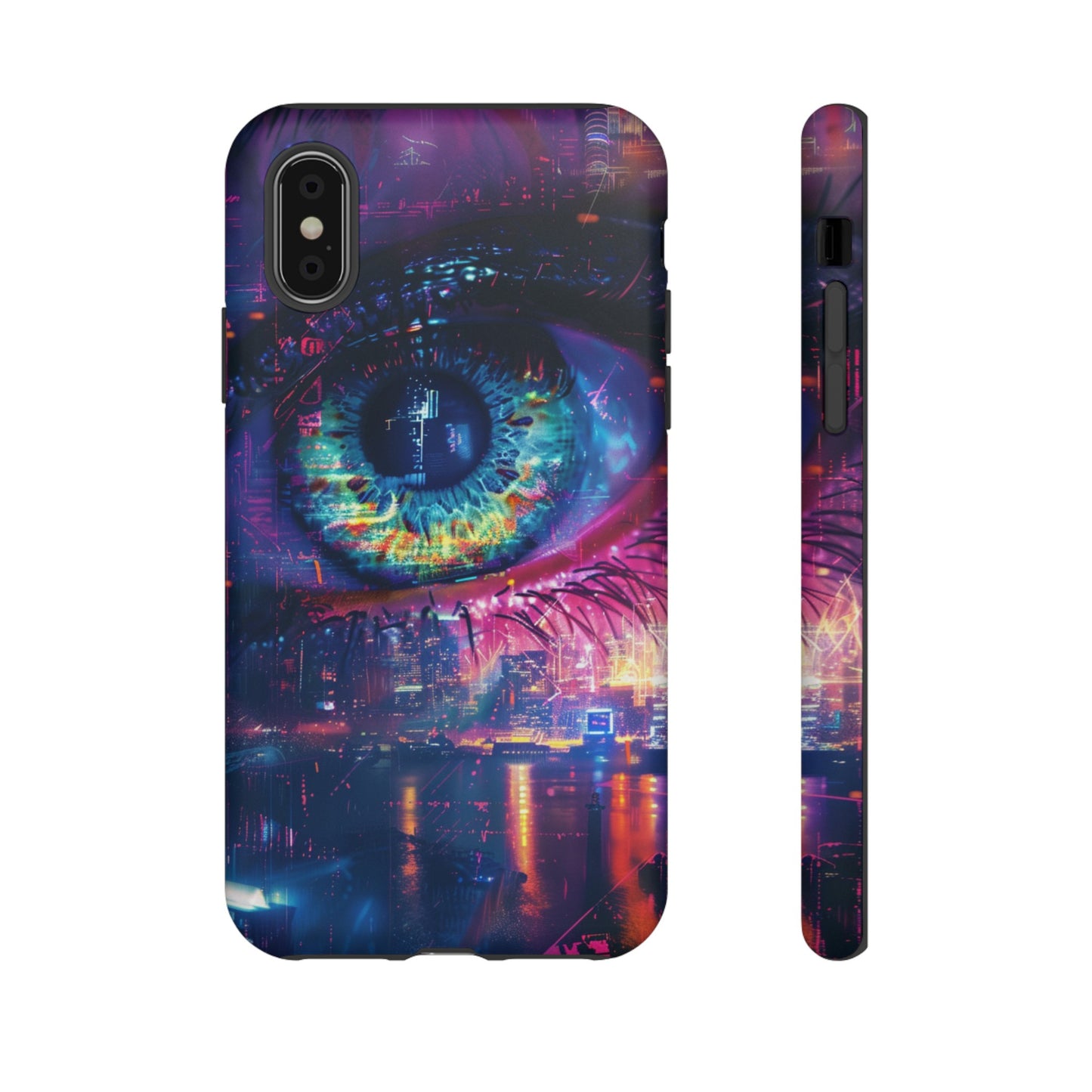 Eye of the Beholder Cyberpunk Art Phone Case