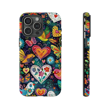 Floral Butterfly Magic Hearts Phone Case