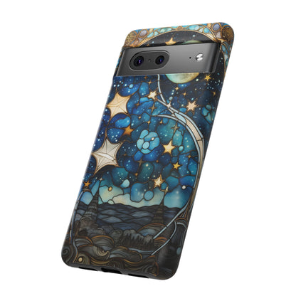 Boho Starry Night Stained Glass Artistry Phone Cover