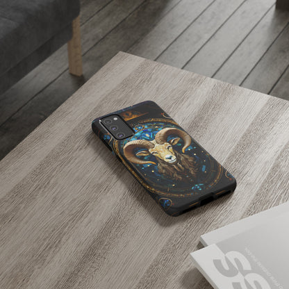 Aries Astrology Stained Glass Design Phone Case