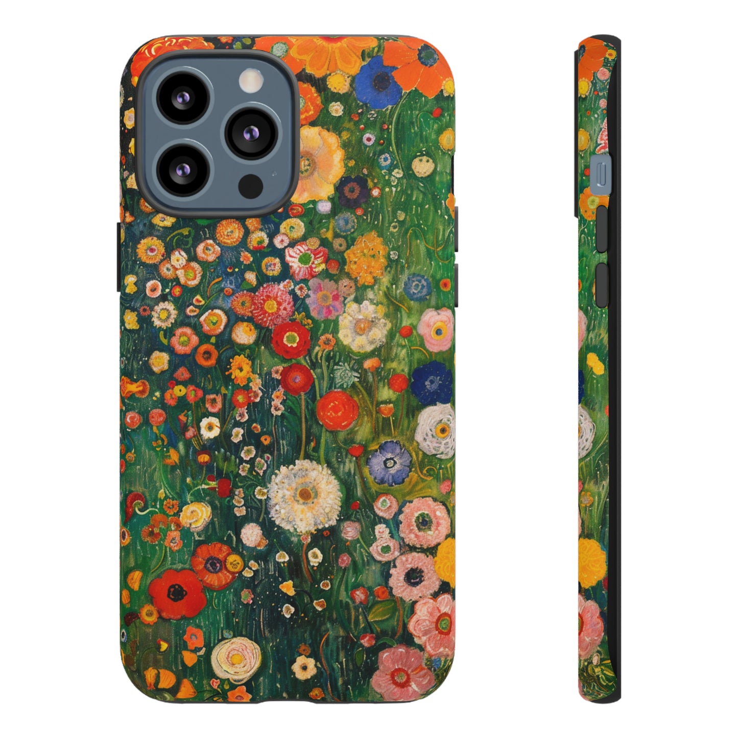 Gustav Klimt Style Flower Garden Painting Phone Case