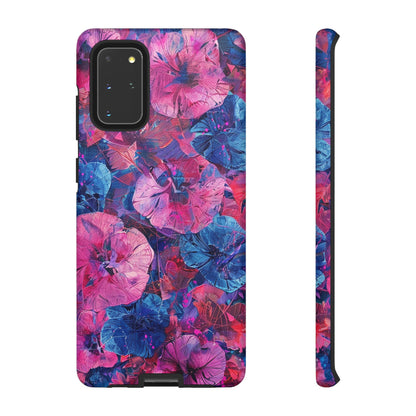 Magenta and Blue Color Floral Explosion Phone Case