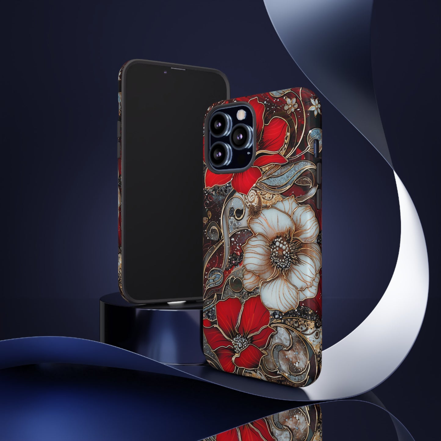 Stained Glass Floral Paisley Explosion Phone Case