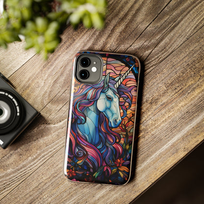 Unicorn Stained Glass iPhone Case | Mythical Beauty and Device Protection