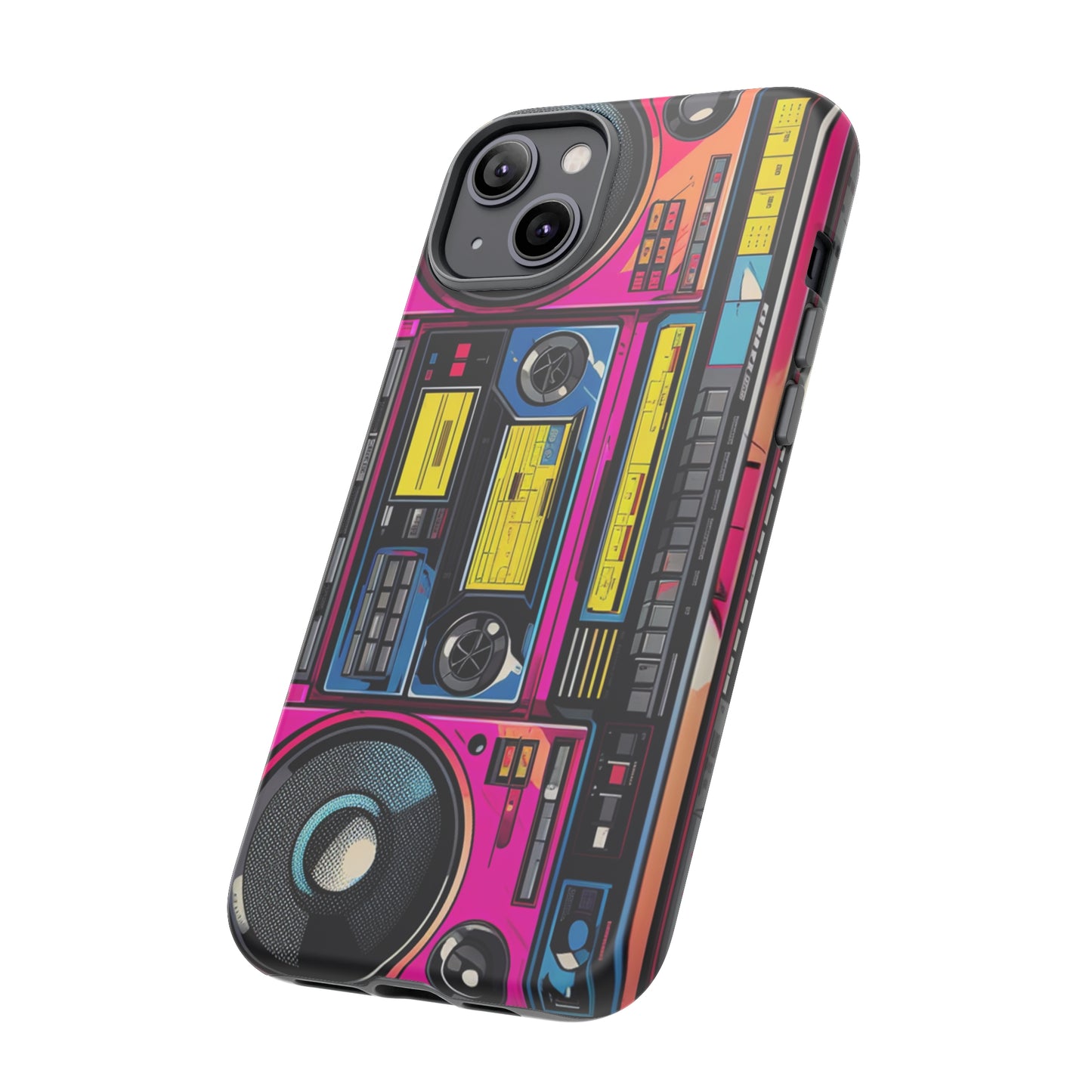 Boombox Hip Hop Music iPhone Case | Embrace Retro Vibes with Urban Beats for Google Pixel, iPhone, and Samsung Cases