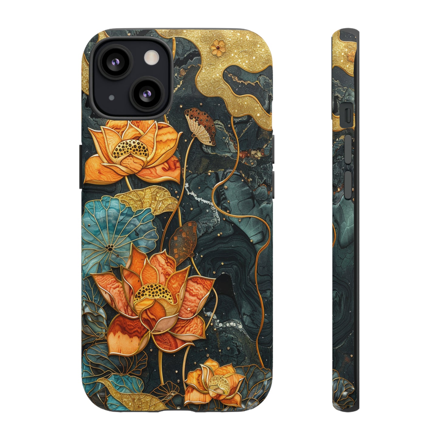 Chiyogami Floral Scroll Work Phone Case