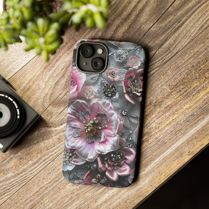 Coquette Aesthetic Floral Art iPhone 15 Case