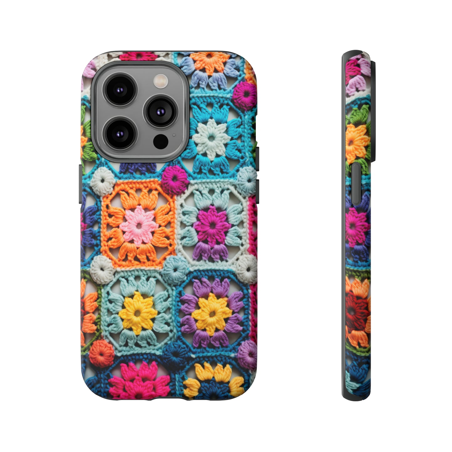 Vintage Crochet Blanket Look Phone Case