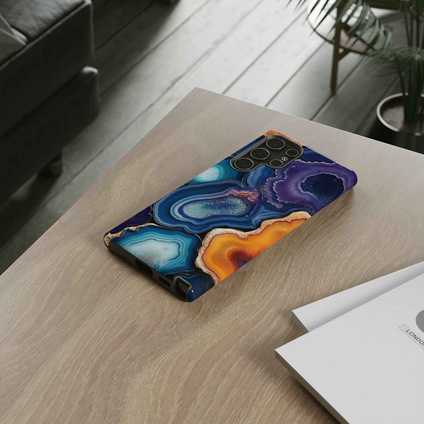 Agate Slice Geode Elegance: Natural Beauty Phone Case