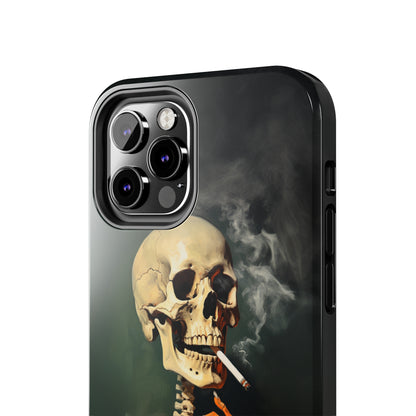 Smoking Skull iPhone Case | Edgy Style with a Mysterious Vibe for iPhone 11, 12, 13, 14, SE 2020 & Mor