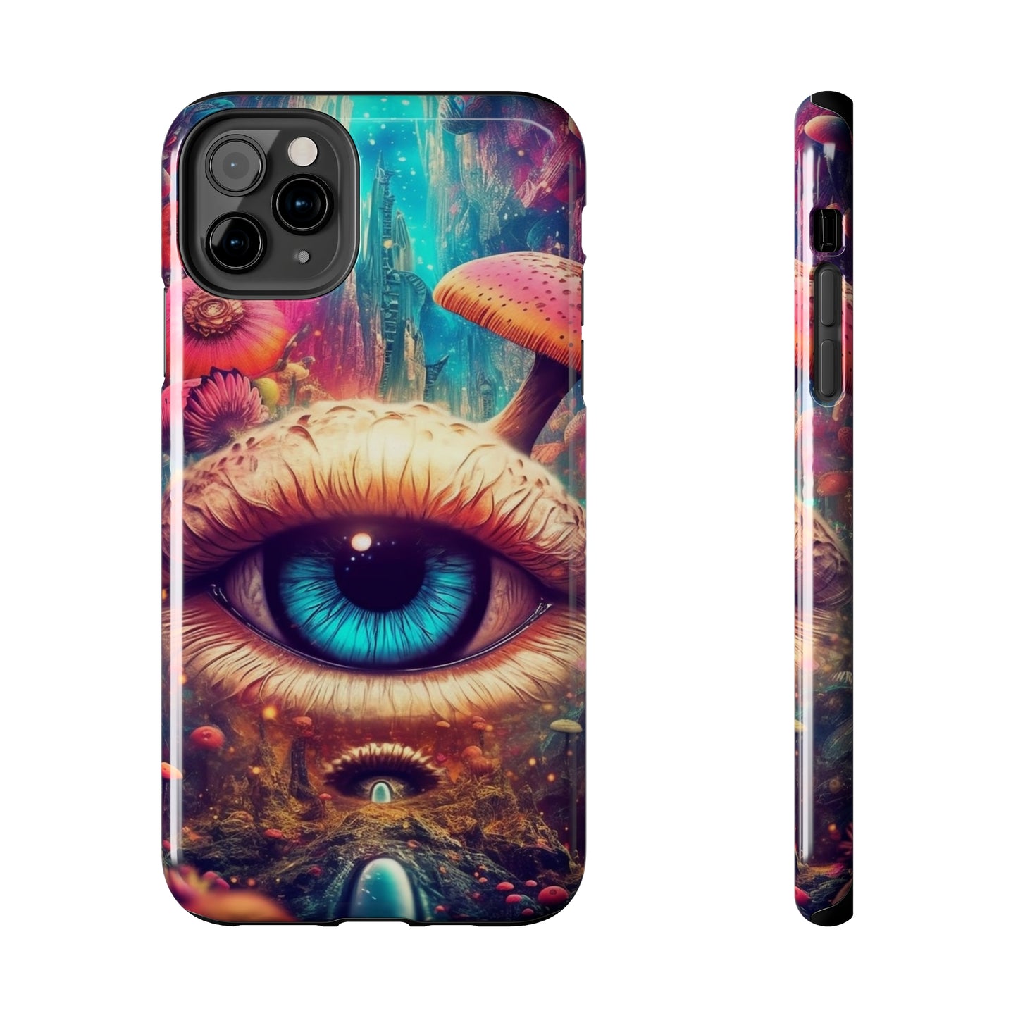 Eye of the Mushroom Psychedelic Art iPhone Case | Embrace the Trippy Enigma