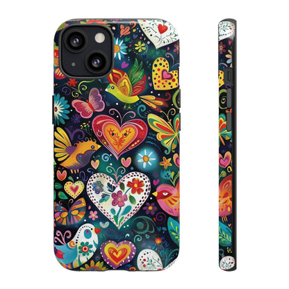 Floral Butterfly Magic Hearts Phone Case