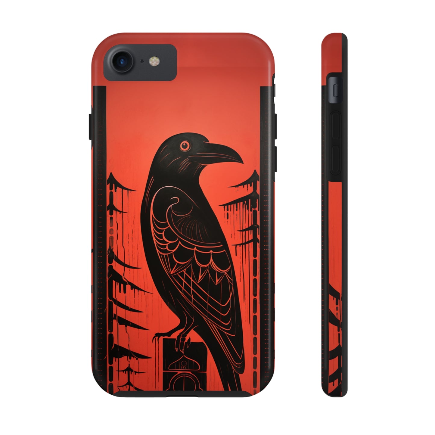 Mystic Totem: Northwest Native American Tribal Raven | Cultural Heritage iPhone Case