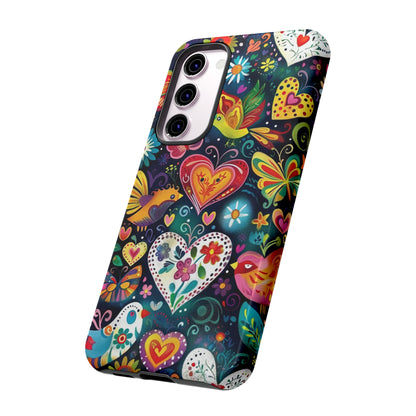 Floral Butterfly Magic Hearts Phone Case