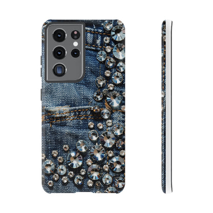 Blue Jean Queen Rhinestone Bling Phone Case