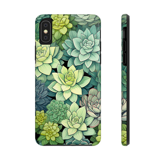 Succulent Desert Cactus Floral iPhone Case