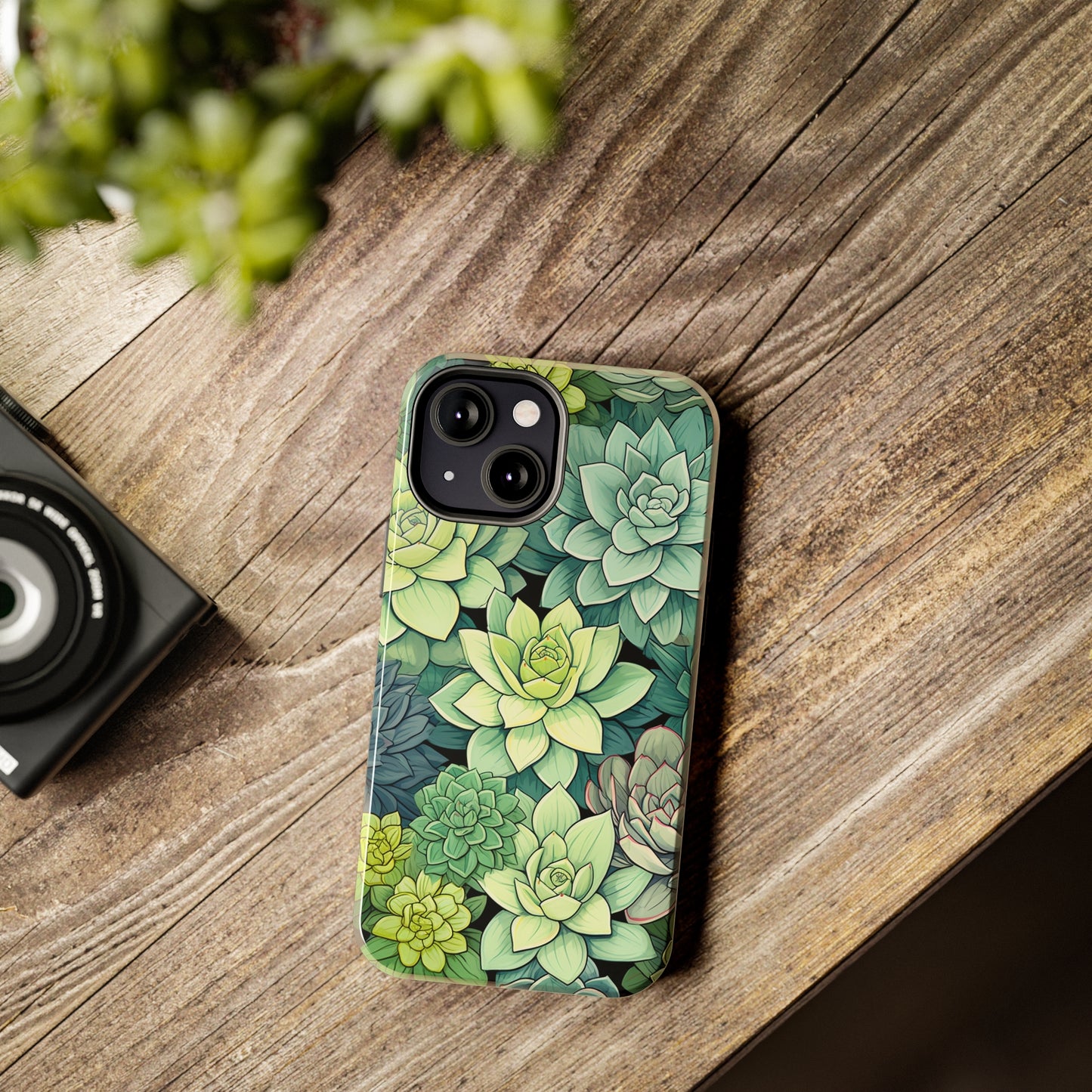 Succulent Desert Cactus Floral iPhone Case | Embrace the Beauty of Arid Elegance