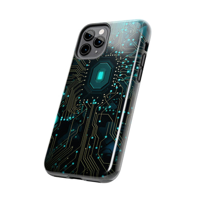 Neon Nexus: Cyberpunk Circuit Board | Futuristic Tech-Inspired iPhone Case