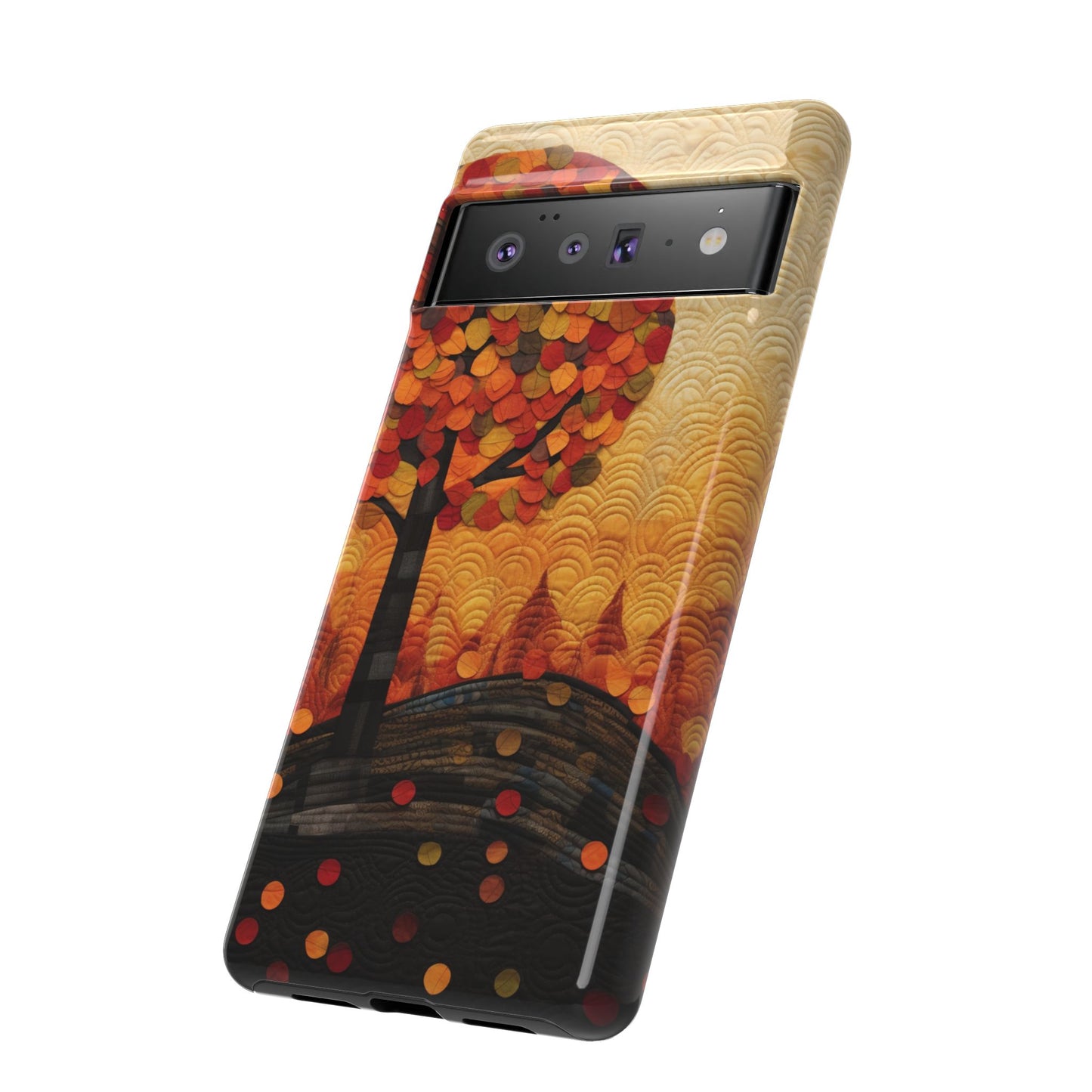 Autumn iPhone Case, Forest Embroidered Style Phone Case