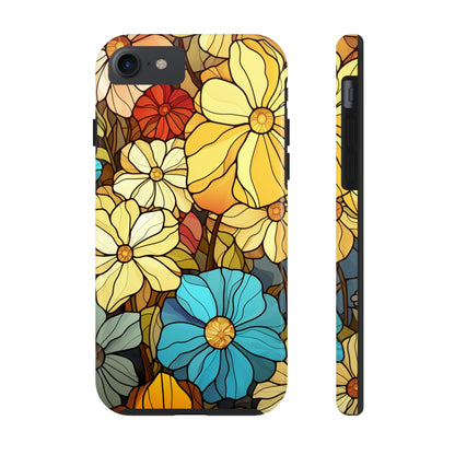 Kaleidoscopic Elegance: Stained Glass Vintage Floral iPhone Case – Timeless Beauty Illuminated