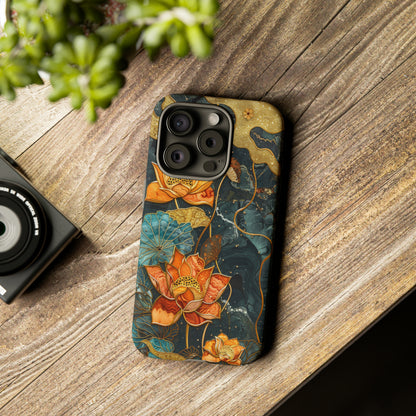 Chiyogami Floral Scroll Work Phone Case