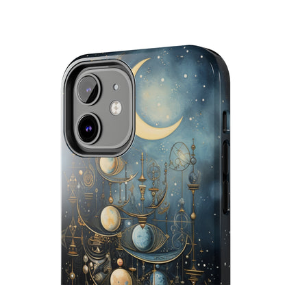 Esoteric Art Nouveau Moon Phases iPhone Case | Embrace the Mystical Beauty of Lunar Transitions