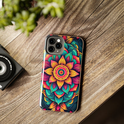 Cosmic Harmony: Rainbow Mandala | Spiritual Symmetry iPhone Case