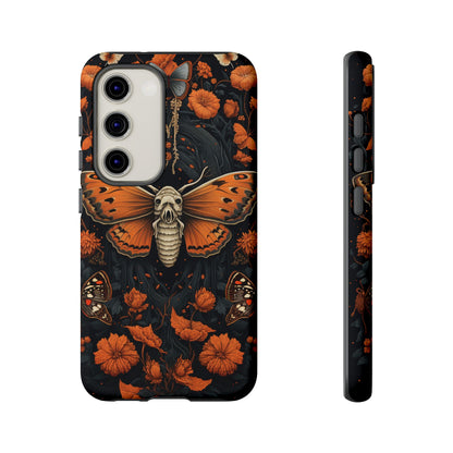 Eerie Elegance Halloween Goth Moth Phone Cover