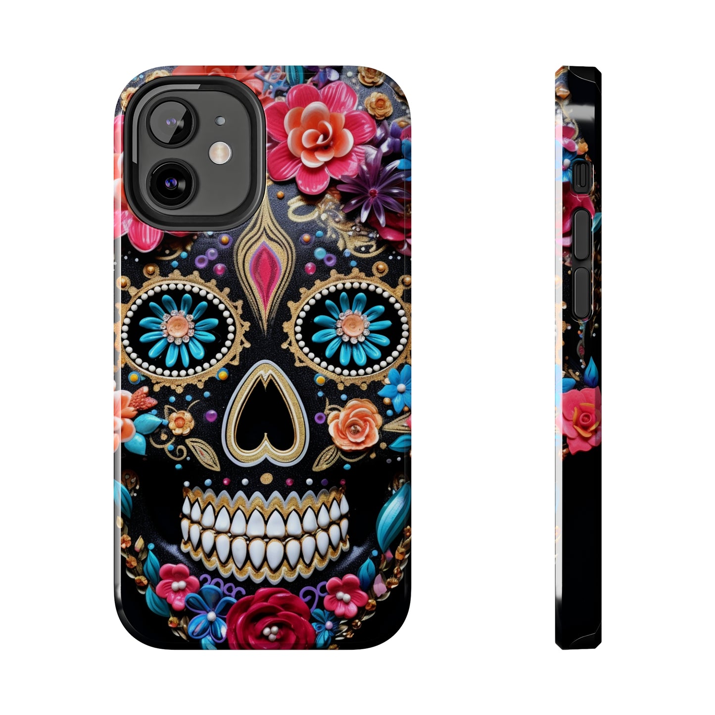 Sugar Skull iPhone Case | Celebrate Dia de los Muertos with Vibrant Elegance