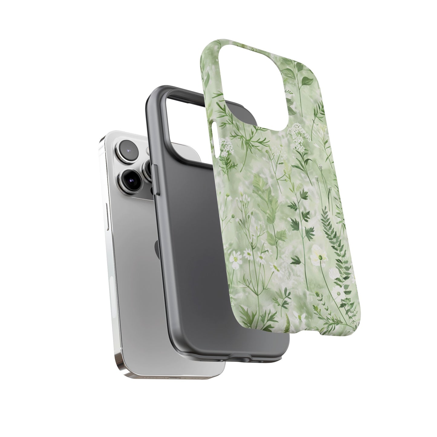 Floral Sage Green Wildflower Phone Case