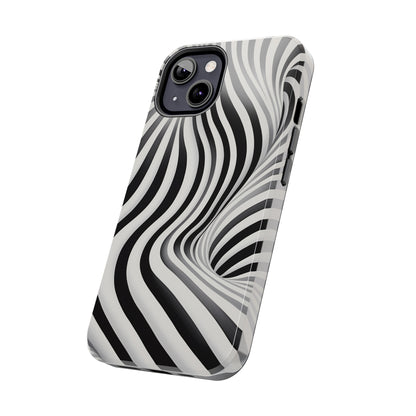 Twist Your Perception: Optical Illusion Tough Case for Apple iPhone Models – Where Art Meets Function