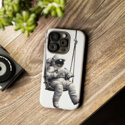 Astronaut on a Swing Phone Case