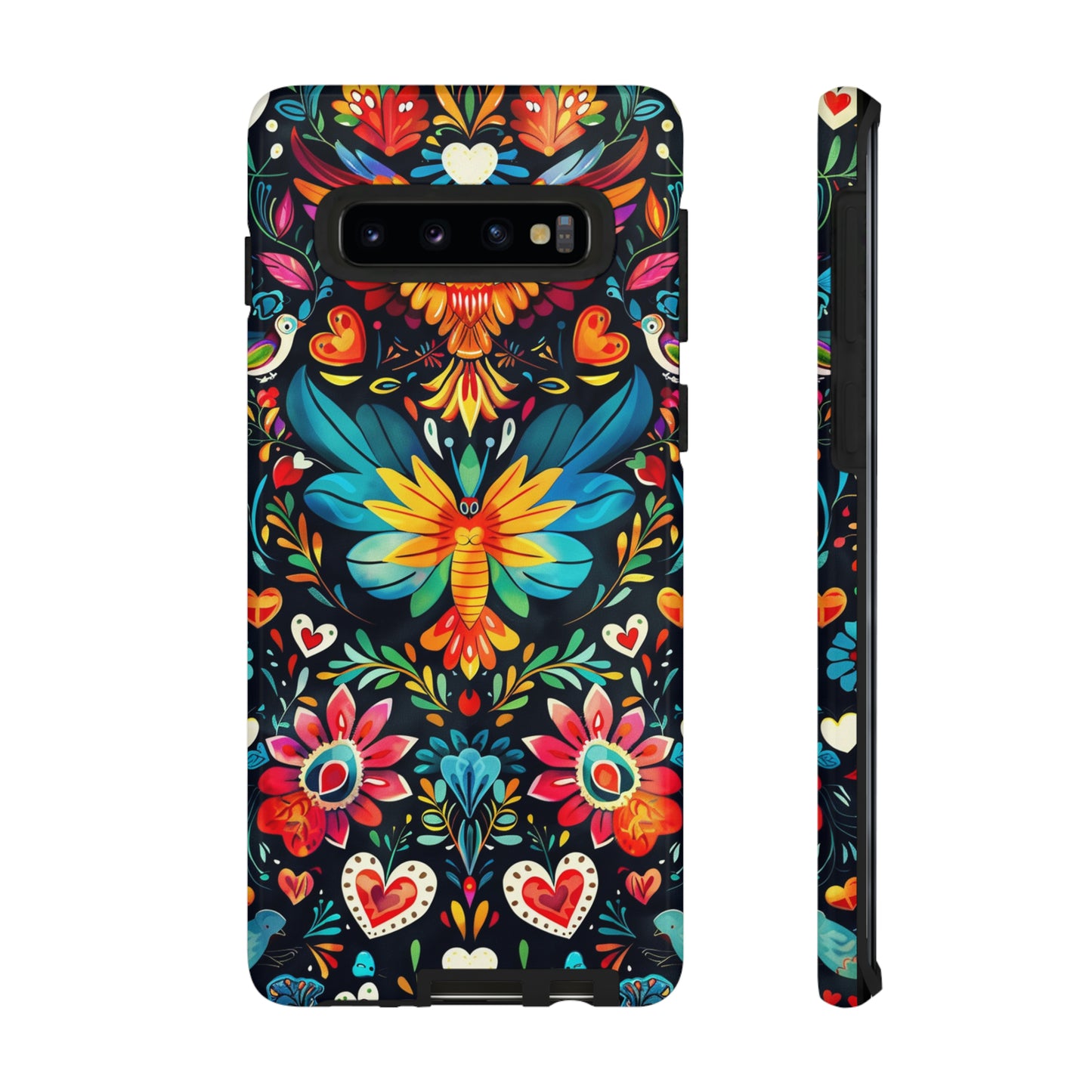 Floral Explosion Magic Hearts Phone Case