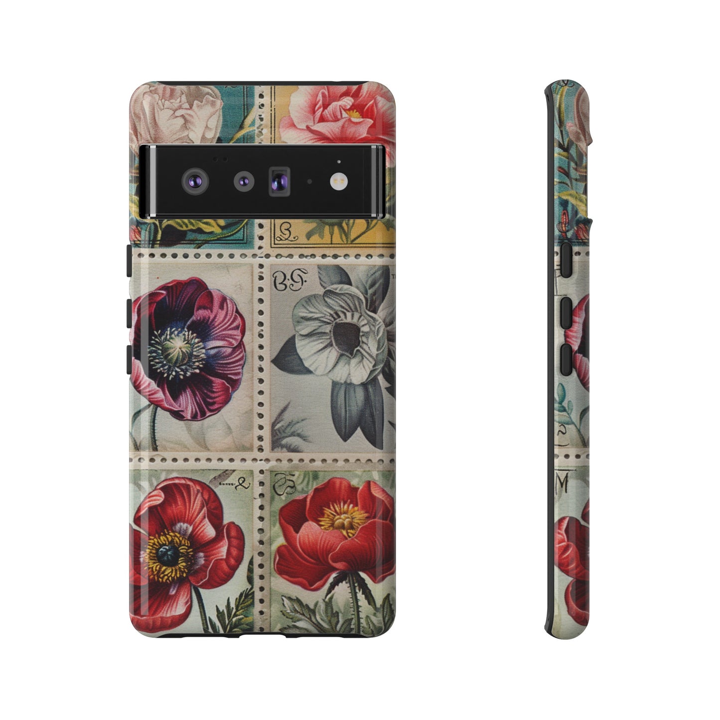 Vintage Floral Stamps Phone Case