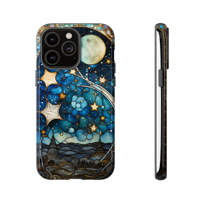 Boho Starry Night Stained Glass Artistry Phone Cover