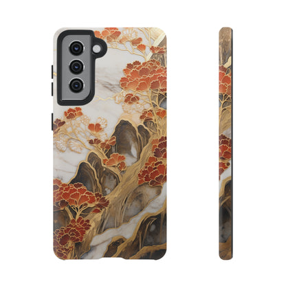 Chiyogami Floral Tough iPhone Case Galaxy S23 S22 S21 S20 Plus Ultra | Iphone 14 13 12 11 8 Pro Max Mini | Pixel 7 6 Pro 5 | Japanese Boho