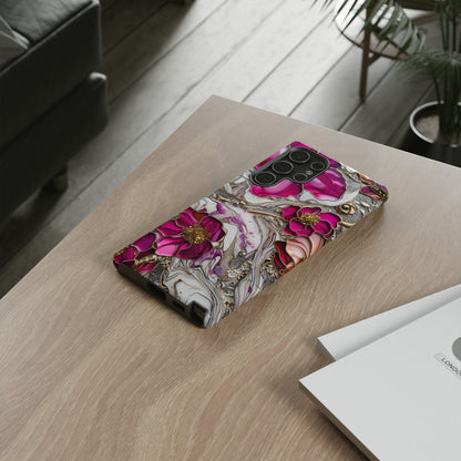 Stained Glass Magenta Floral Paisley Explosion Phone Case