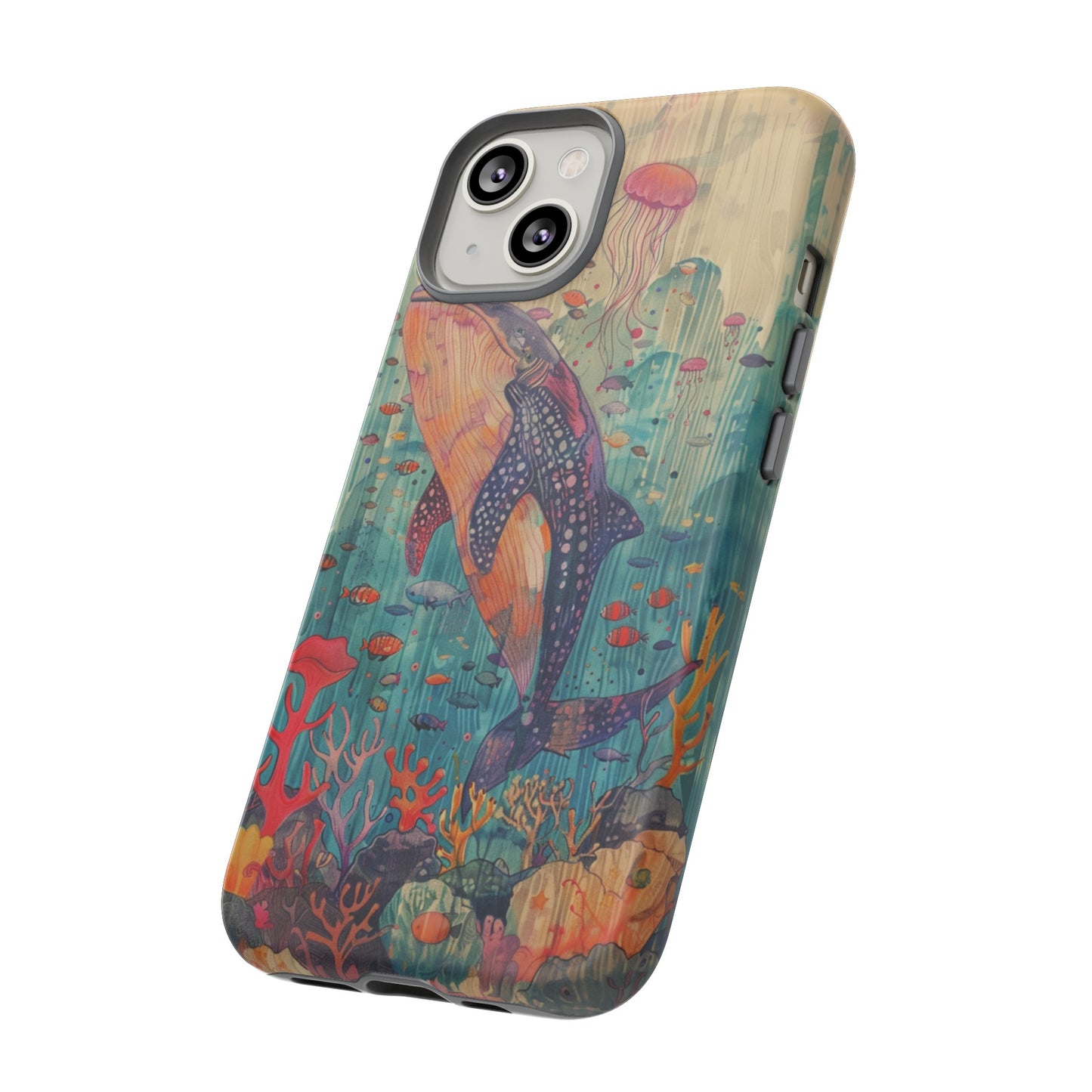 Whale Shark, Turtle, Manta Ray Phone Case