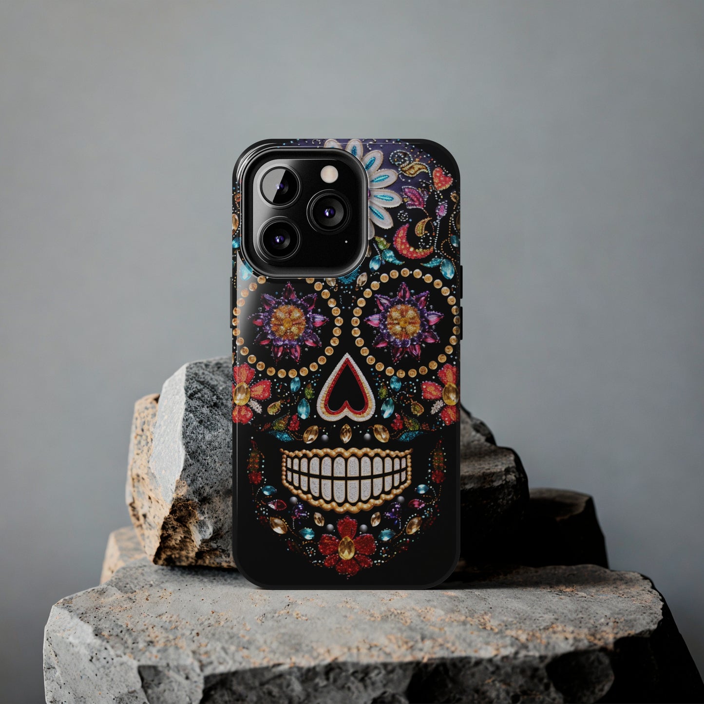 Sugar Skull iPhone Case | Dia de los Muertos Design for Apple iPhone | Halloween Aesthetic