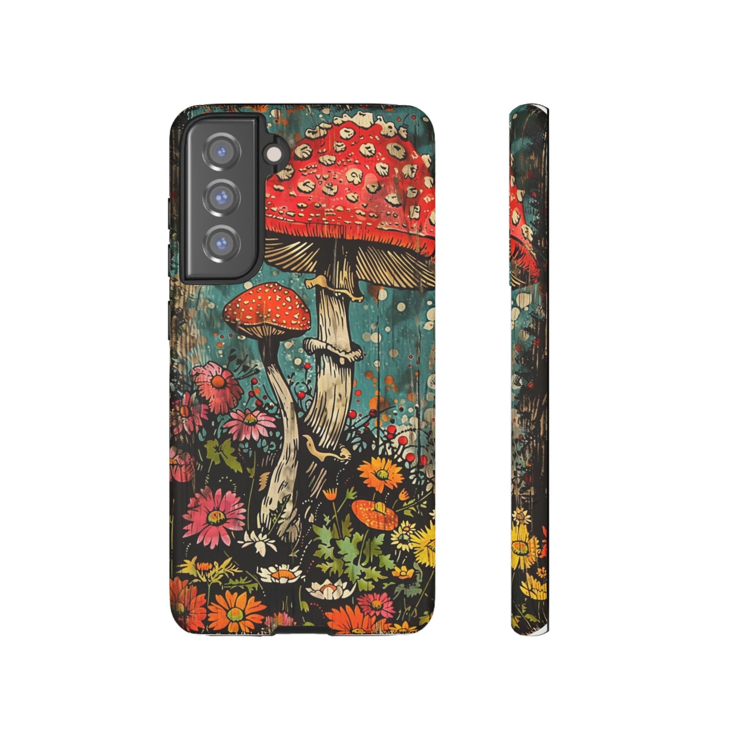 Trippy Magic Mushroom Retro Art Phone Case